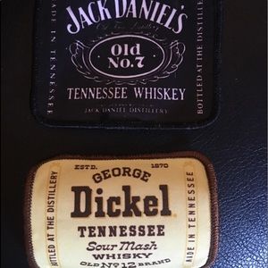 Vintage patches Jack Daniels and George Dickel